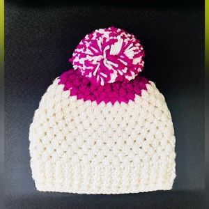 Handmade crochet Pompom hat